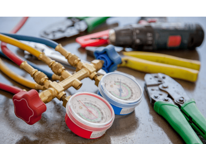 Water Pressure Gauge Meter and Cutting Tools